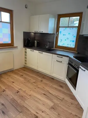 Küche/Küchenzeile in der Unterkunft Das gelbe Landhaus