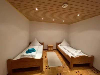 Ein Bett oder Betten in einem Zimmer der Unterkunft Ferienhaus Sofia