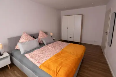 Ein Bett oder Betten in einem Zimmer der Unterkunft Urlaubsoase Moselglück