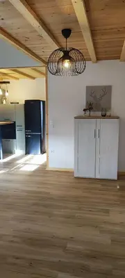 Küche/Küchenzeile in der Unterkunft Ferienhaus Hexenhäuschen