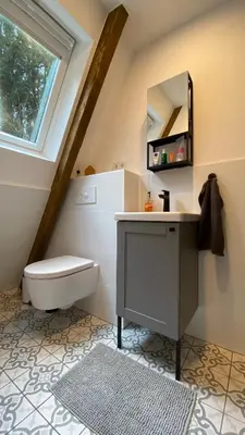 Ein Badezimmer in der Unterkunft Wald-Chalet Vulkaneifel