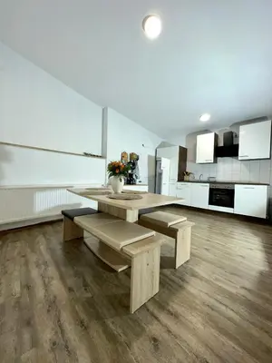 Küche/Küchenzeile in der Unterkunft Ferienwohnung Apolo