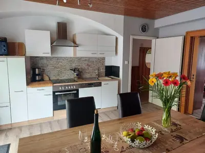 Küche/Küchenzeile in der Unterkunft Ferienhaus Heimes