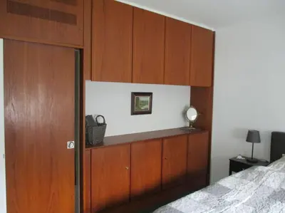 Ein Bett oder Betten in einem Zimmer der Unterkunft Ferienwohnung Mittendrin, Stadtmitte Hermeskeil
