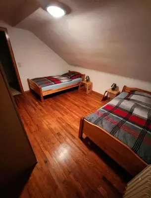 Ein Bett oder Betten in einem Zimmer der Unterkunft Ferienwohnung Michelle