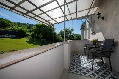 Ein Balkon oder eine Terrasse in der Unterkunft Villa Kaliva