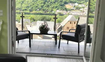 Ein Balkon oder eine Terrasse in der Unterkunft Appartements Im Sonnenberg