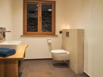 Ein Badezimmer in der Unterkunft Ferienwohnungen Kohnshof