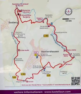 Grundriss der Unterkunft Charmante Ferienwohnung in Mastershausen/Hunsrück