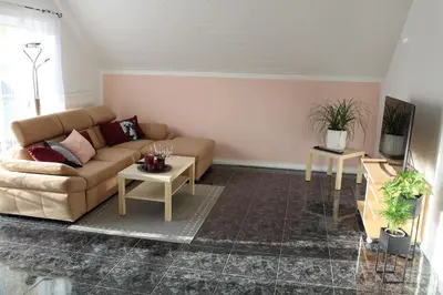 Ein Sitzbereich in der Unterkunft Studio Blick ins Tal