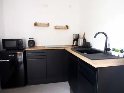Küche/Küchenzeile in der Unterkunft Römerburg Apartments Antoniusstrasse