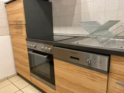 Küche/Küchenzeile in der Unterkunft Gemütliche Ferienwohnung auf dem Land
