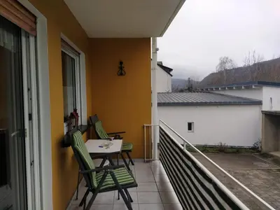 Ein Balkon oder eine Terrasse in der Unterkunft Sankt Goar EG, Schön gelegene Ferienwohnung