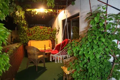 Ein Garten an der Unterkunft Ferienwohnung „Schwalbennest“ Reil/Mosel