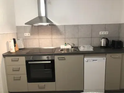 Küche/Küchenzeile in der Unterkunft Ferienhaus Herzblume