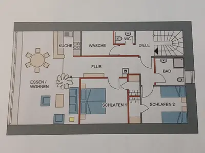Grundriss der Unterkunft Lenzenhaus