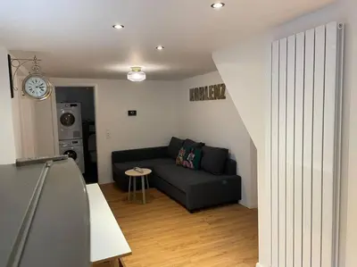 Ein Sitzbereich in der Unterkunft Dein Haus am Rhein