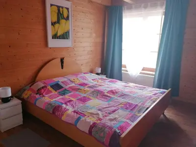 Ein Bett oder Betten in einem Zimmer der Unterkunft Hof Idarwald