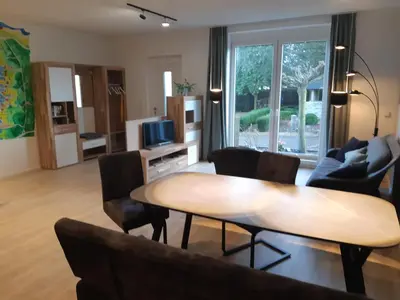 Ein Sitzbereich in der Unterkunft Maison Vulkanstein