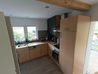 Küche/Küchenzeile in der Unterkunft Ferienhaus Wald&Wiese