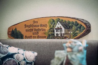 Ein Sitzbereich in der Unterkunft Jagdhaus Rech - Ahr