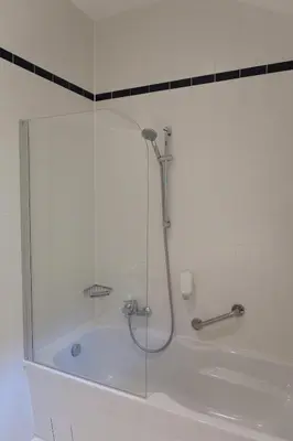 Ein Badezimmer in der Unterkunft Landhaus am See 934