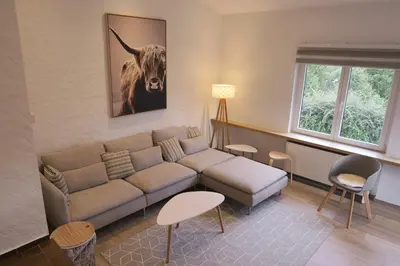Ein Sitzbereich in der Unterkunft Landhaus 906