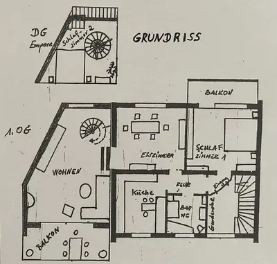 Grundriss der Unterkunft Ferienwohnung Maifeldtraum