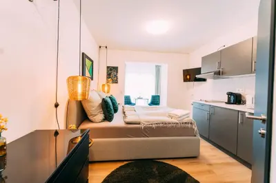 Küche/Küchenzeile in der Unterkunft Premium Apartments Koblenz