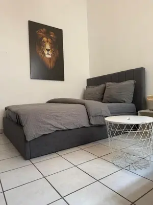 Ein Sitzbereich in der Unterkunft Ferienwohnungen am Gestade Wohnung 3
