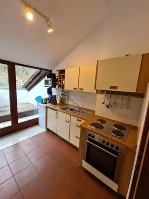 Küche/Küchenzeile in der Unterkunft Ferienwohnung an der Mosel