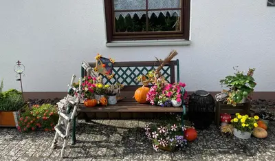 Ein Garten an der Unterkunft Ferienwohnung in der Vulkaneifel 