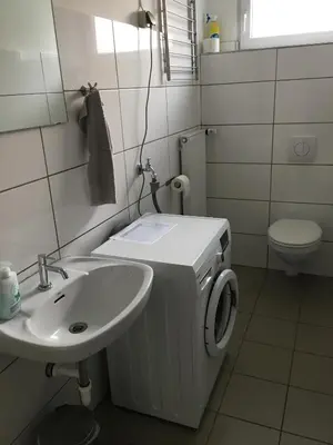 Ein Badezimmer in der Unterkunft FeWo Trasser