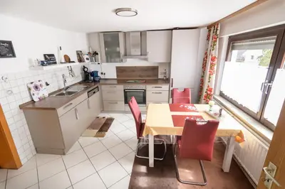 Küche/Küchenzeile in der Unterkunft Ferienwohnung Richards