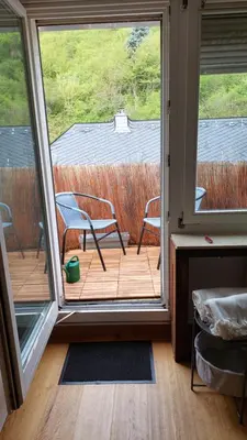 Ein Balkon oder eine Terrasse in der Unterkunft Schöne Wohnung im Jugendstilhaus im Weltkulturerbe