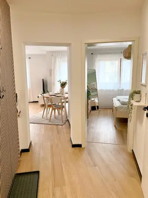 Ein Sitzbereich in der Unterkunft JUPAS - Premium Apartments Trier