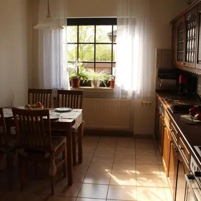 Küche/Küchenzeile in der Unterkunft Ferienwohnung Mietzner