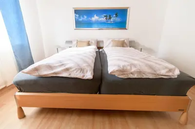 Ein Bett oder Betten in einem Zimmer der Unterkunft Haus Kallin