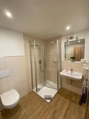 Ein Badezimmer in der Unterkunft Ferienhaus Freimuth