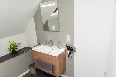 Ein Badezimmer in der Unterkunft Ferienwohnung Mosel-Saar-Ruwer