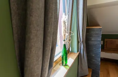 Ein Bett oder Betten in einem Zimmer der Unterkunft Ferienwohnung Mosel-Saar-Ruwer