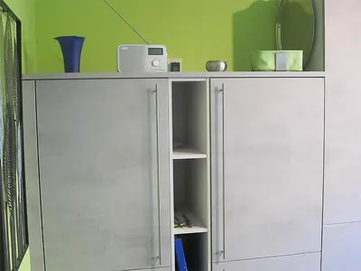 Küche/Küchenzeile in der Unterkunft Ferienwohnung im Kirschfeld - 5*