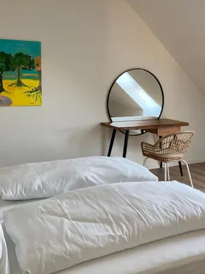 Ein Bett oder Betten in einem Zimmer der Unterkunft Römerlager