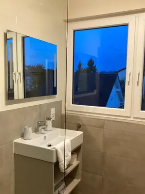 Ein Badezimmer in der Unterkunft Römerlager