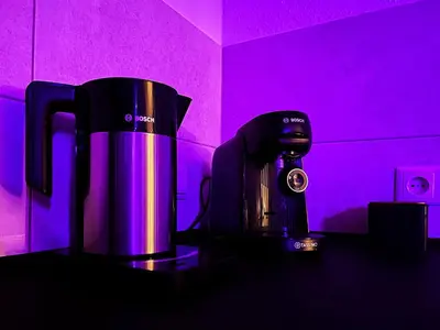 Kaffee-/Teezubehör in der Unterkunft NOVA Romantic Luxus Relax Apartments mit Sauna, Nürburgring, Adenauer Forst