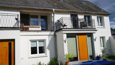 Das Gebäude in dem sich die Ferienwohnung befindet